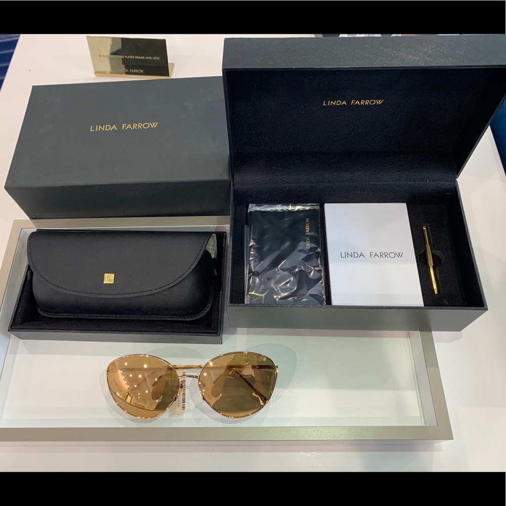New authentic Linda Farrow Sunglasses